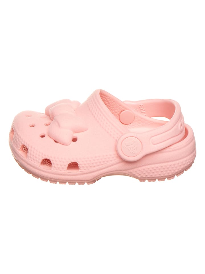 Crocs "Classic Velvet Bow" in Rosa