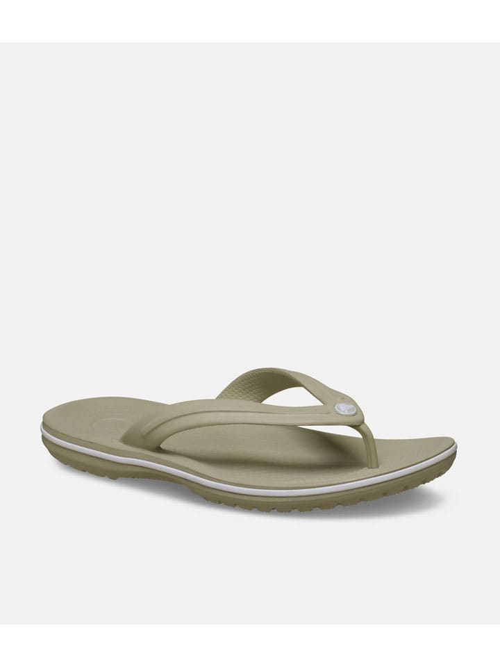 Zehentrenner "Crocband Flip" in Khaki