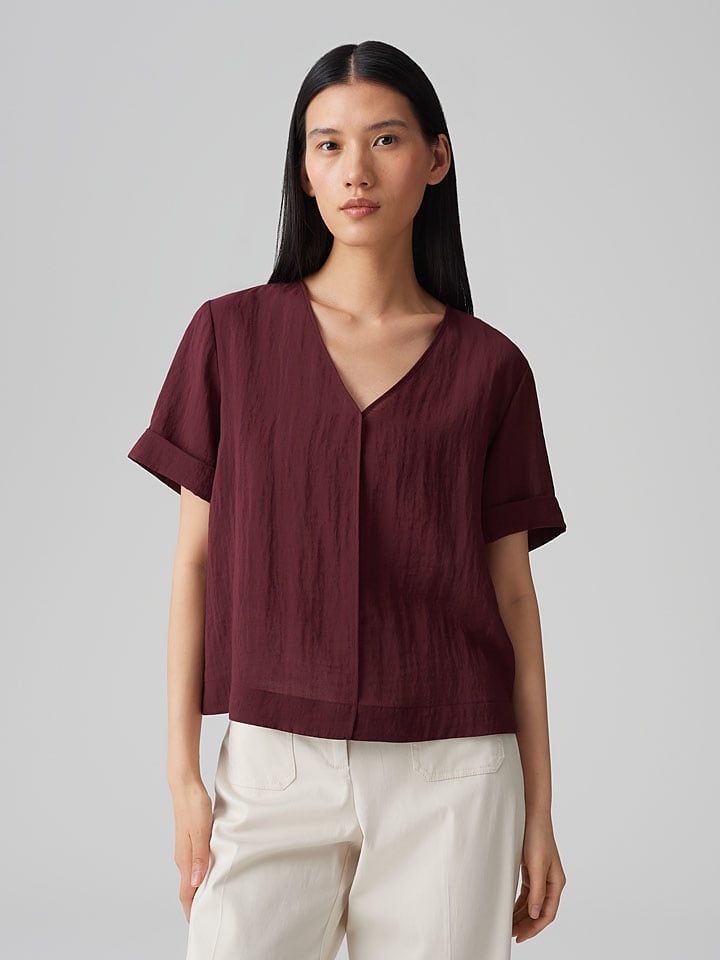 Bluse "Filka" in Bordeaux