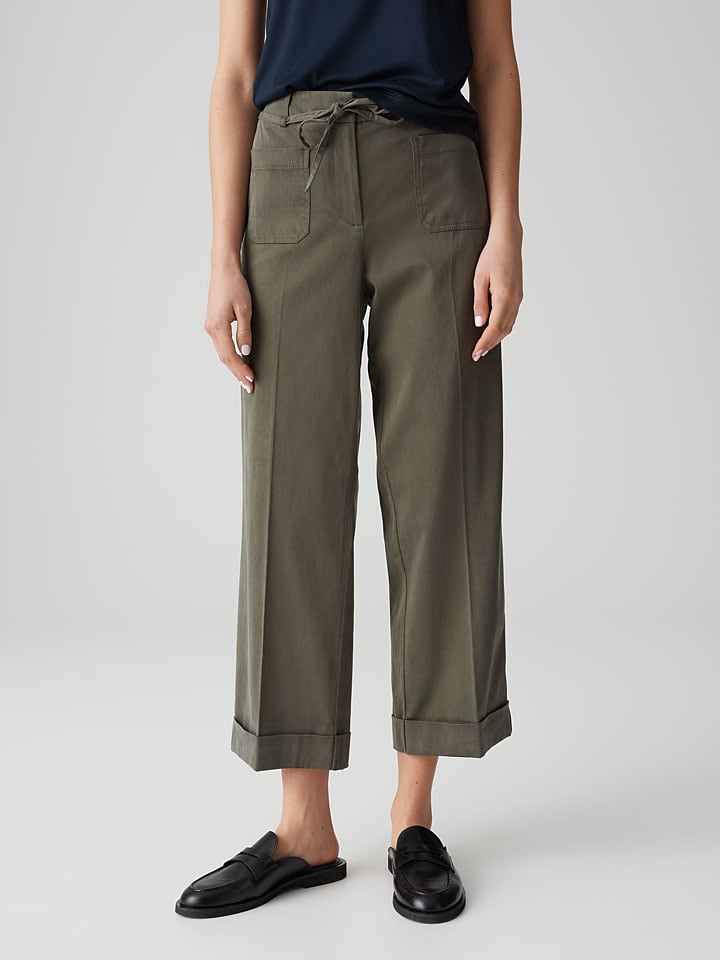 Spodnie "Meeri" w kolorze khaki