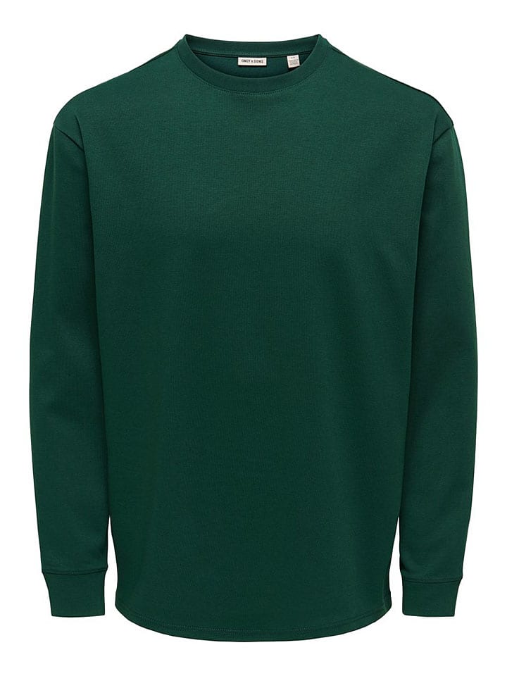Longsleeve in Dunkelgrün