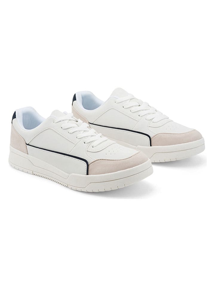 Sneakersy w kolorze biało-granatowym