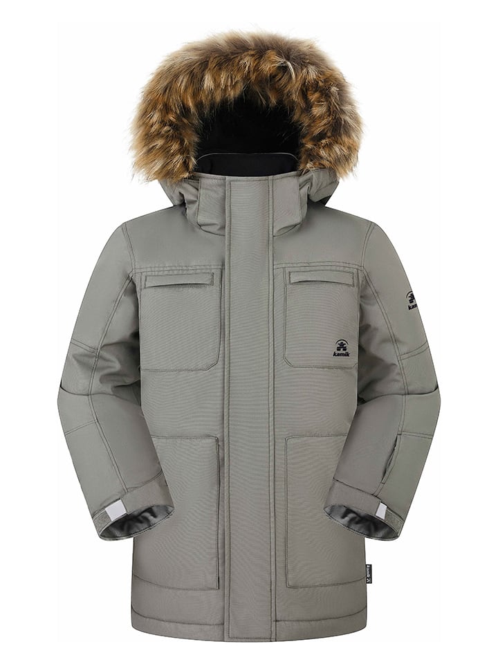 Parka "Enzo" w kolorze szarym