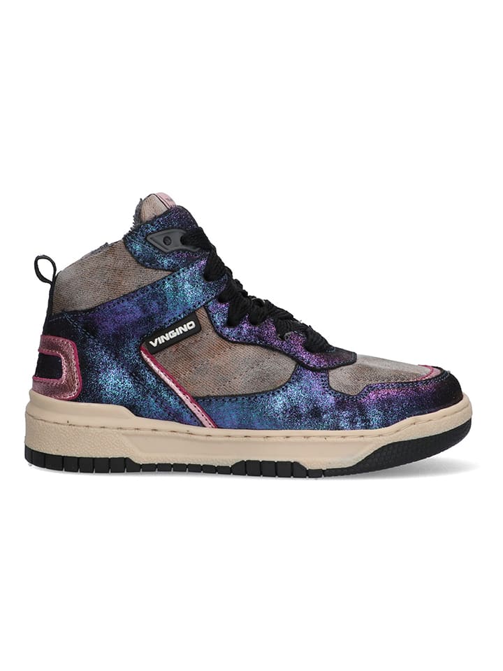 Sneakersy w kolorze niebiesko-beżowym