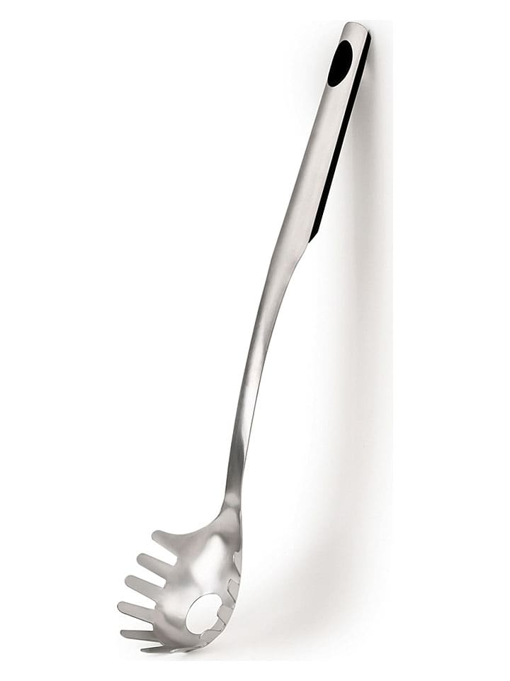 Spaghettilöffel "Inoxy" in SIlber/ Schwarz - (L)36 cm