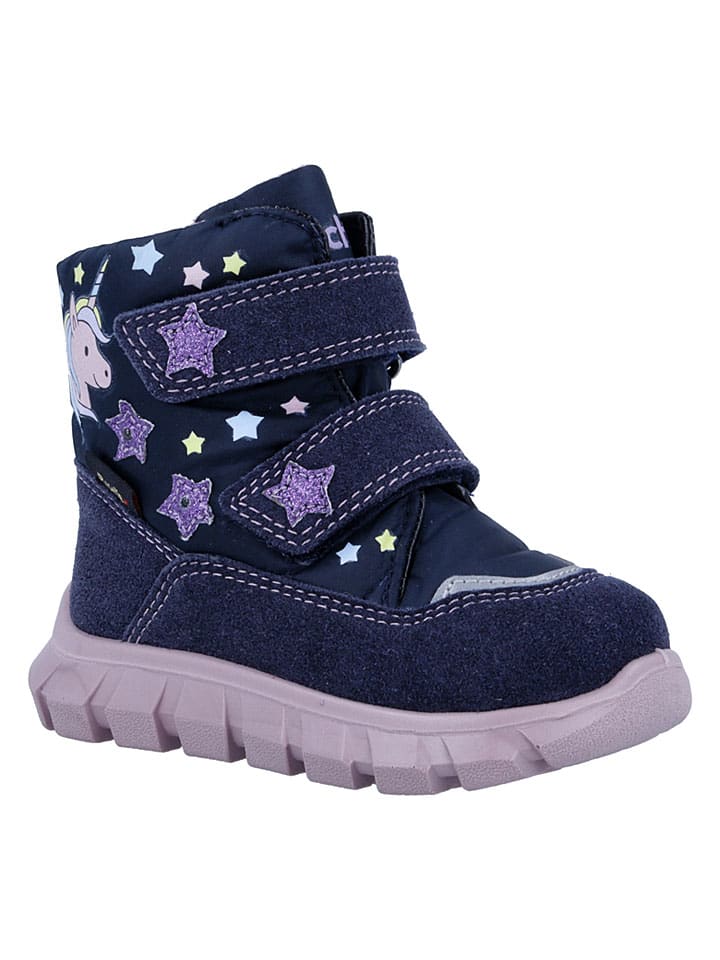 Kozaki zimowe "Snow Mini" w kolorze granatowym
