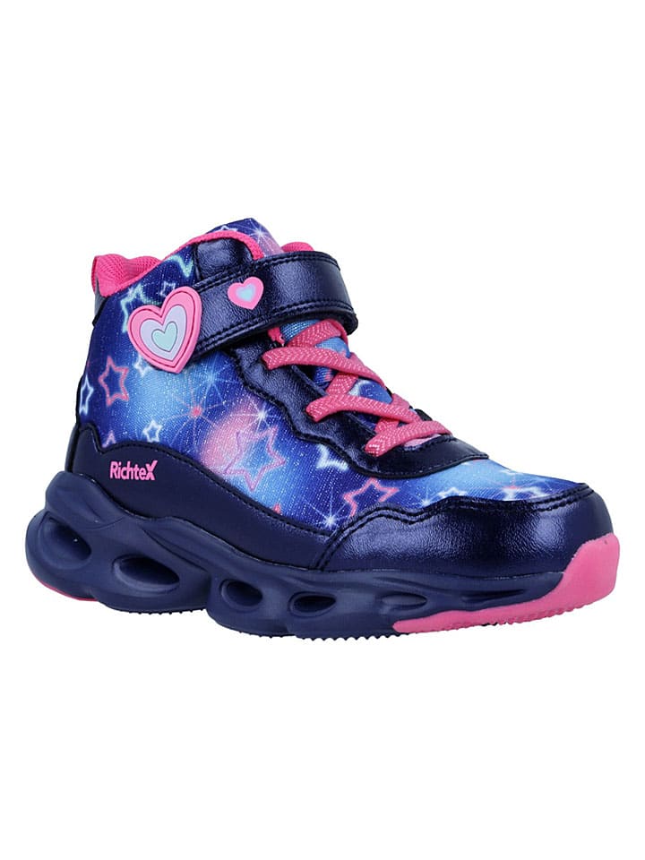 Sneakersy "Manu" w kolorze granatowo-różowym