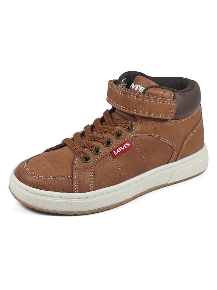 Sneakersy "Piper" w kolorze jasnobrązowym