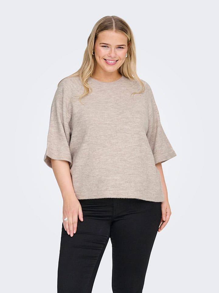 Sweter w kolorze beżowym