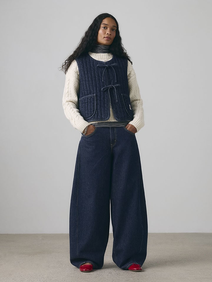 Jeans - Barrel fit - in Dunkelblau