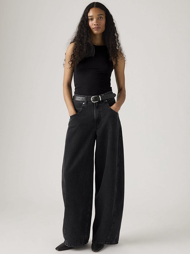Jeans - Barrel fit - in Schwarz