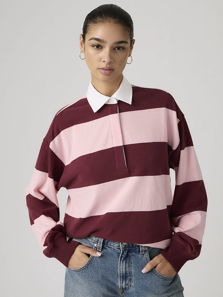 Sweatshirt in Rosa/ Lila