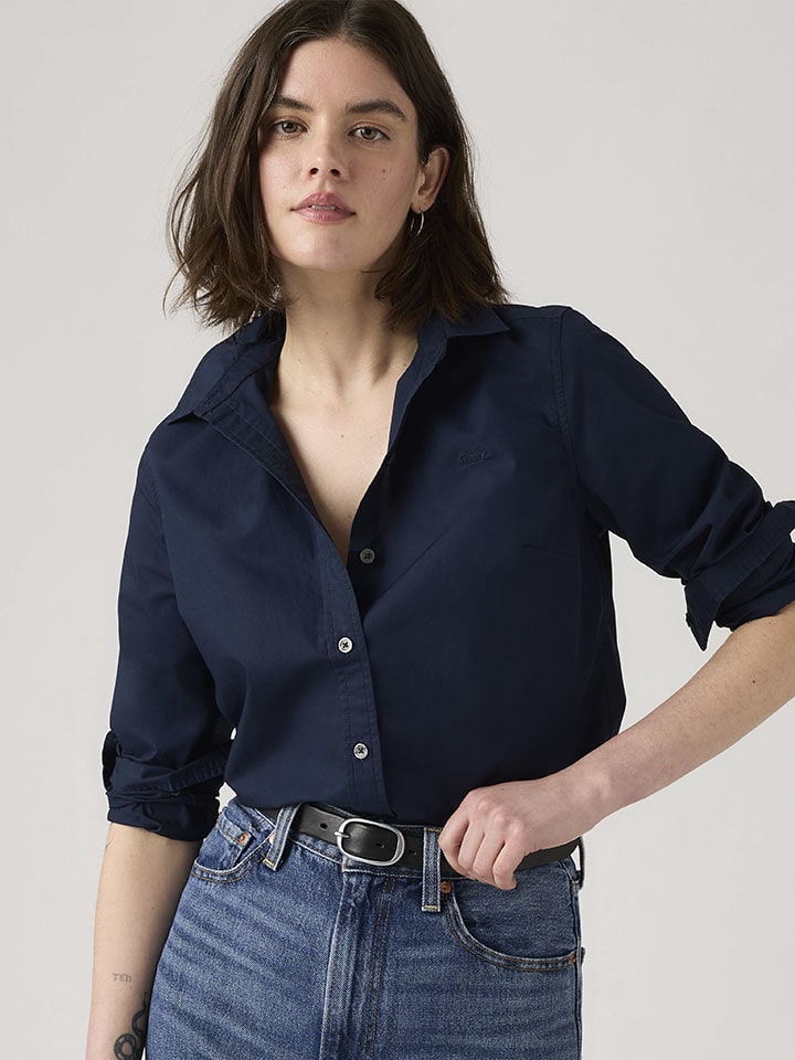 Blouse donkerblauw