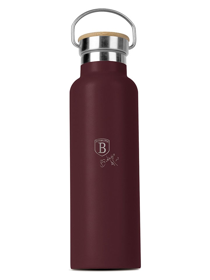 Butelka termiczna w kolorze bordowym - 600 ml