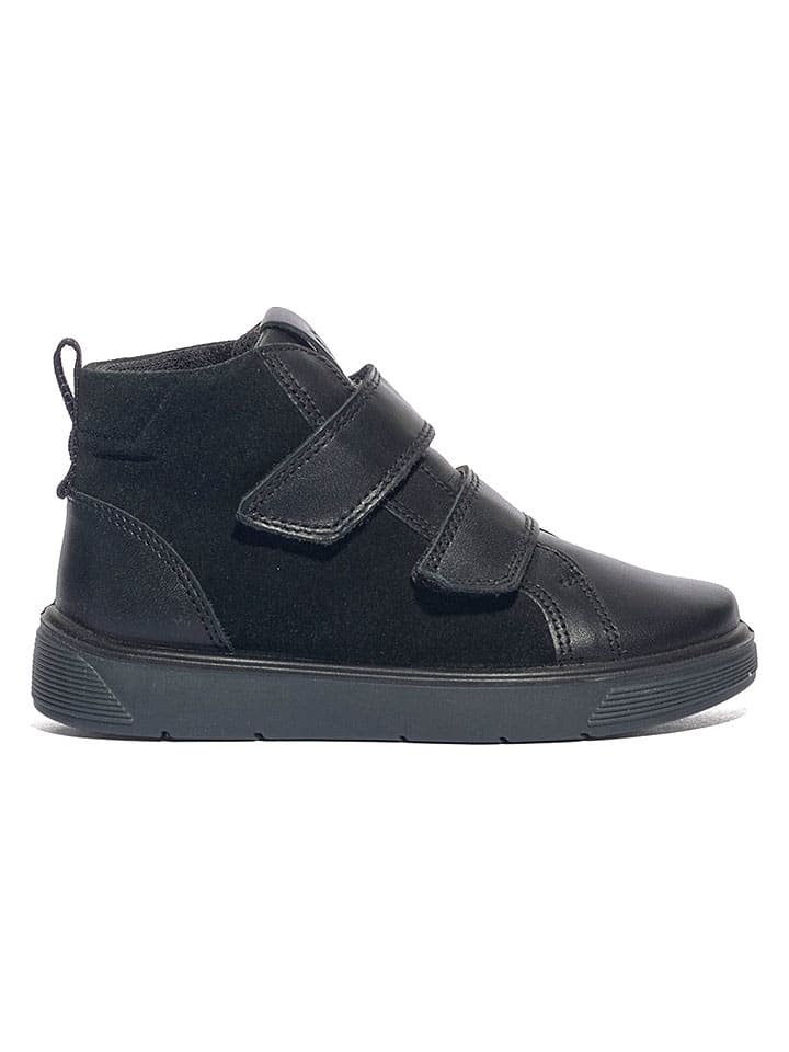 Skórzane sneakersy w kolorze czarnym