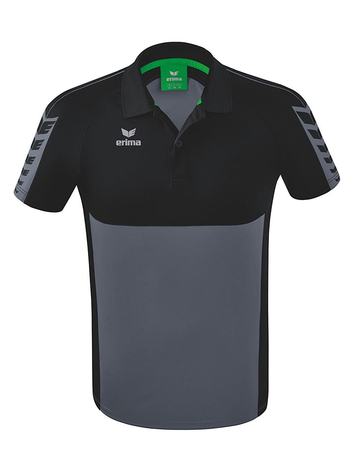 Poloshirt in Grau/ Schwarz