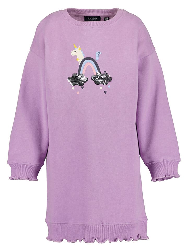 Sweatkleid in Lila