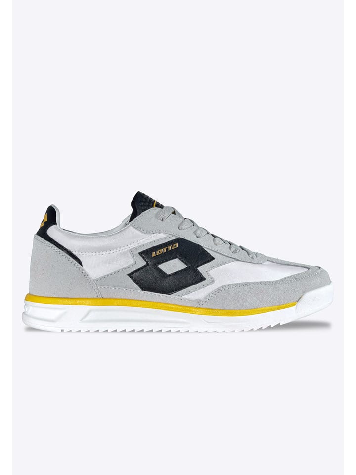 Sneakersy w kolorze biało-szarym