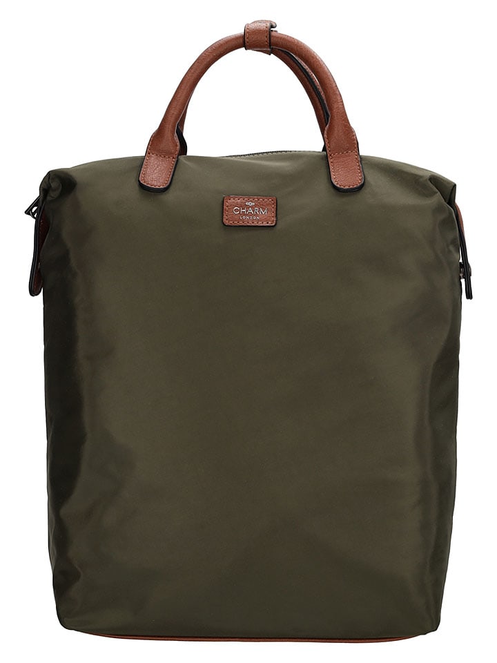 Plecak w kolorze khaki - 28 x 40 x 13 cm