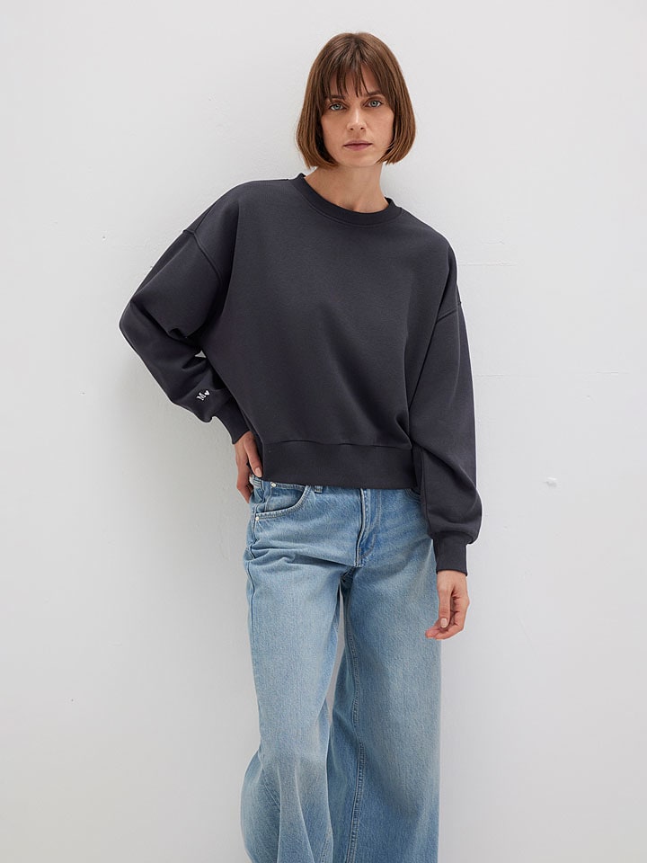 Sweatshirt in Anthrazit