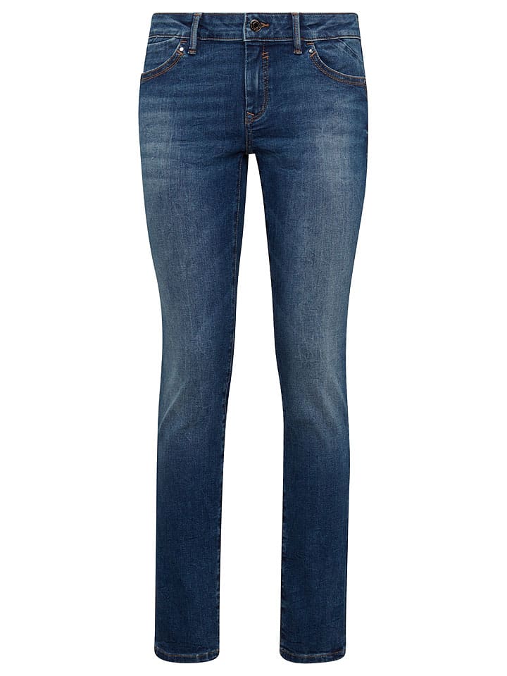 Dżinsy "Lindy" - Slim fit - w kolorze granatowym