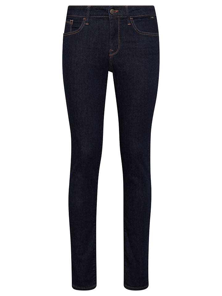 Dżinsy "Adriana" - Slim fit - w kolorze granatowym