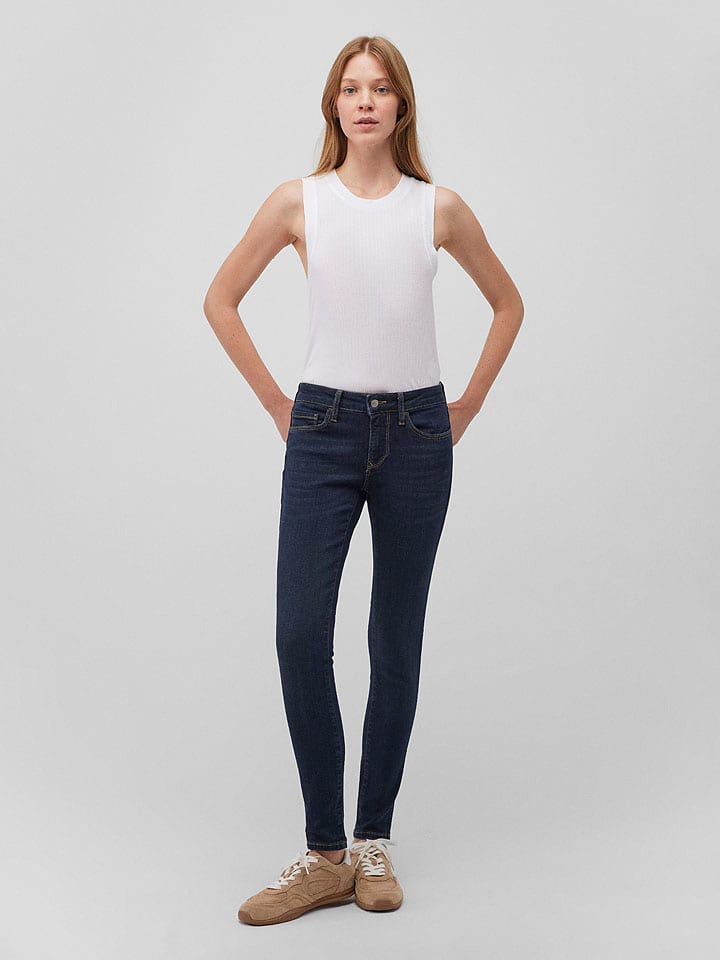 Spijkerbroek "Adriana" - skinny fit - donkerblauw