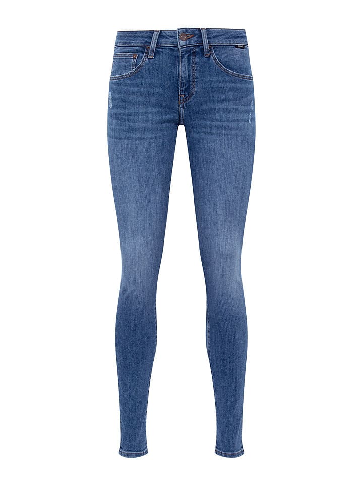 Dżinsy "Adriana" - Skinny fit - w kolorze niebieskim