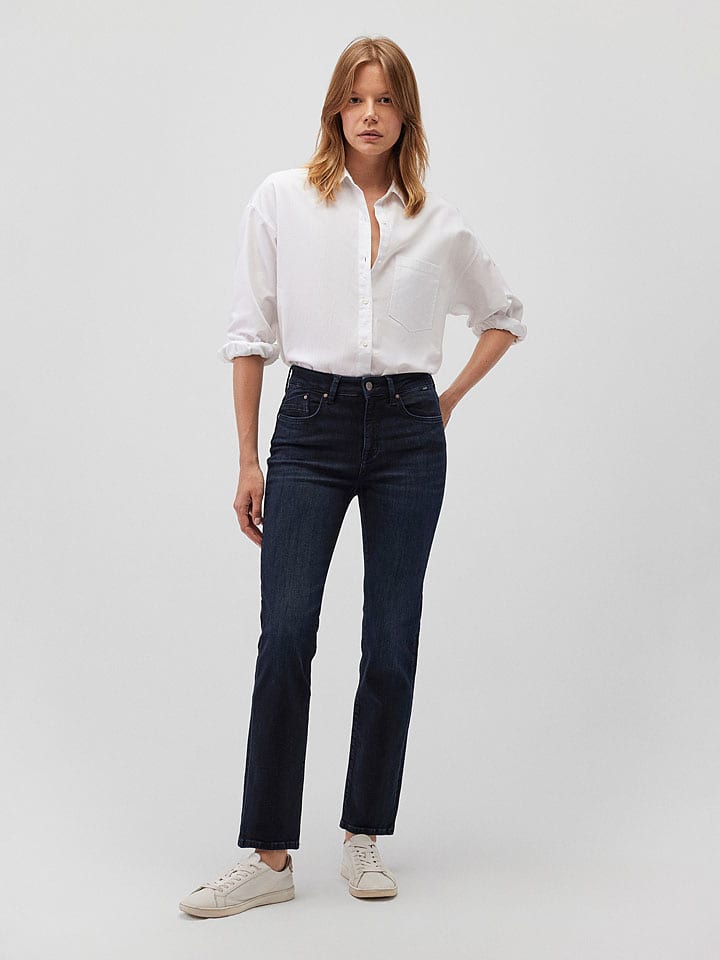 Spijkerbroek "Kendra" - slim fit - donkerblauw