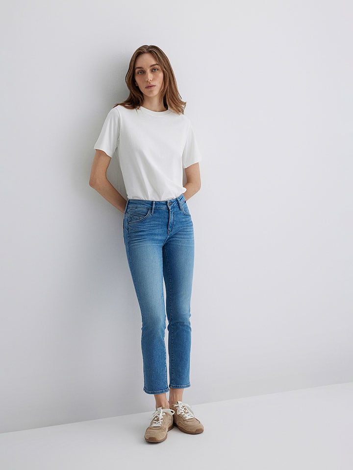 Dżinsy - Slim fit - w kolorze niebieskim