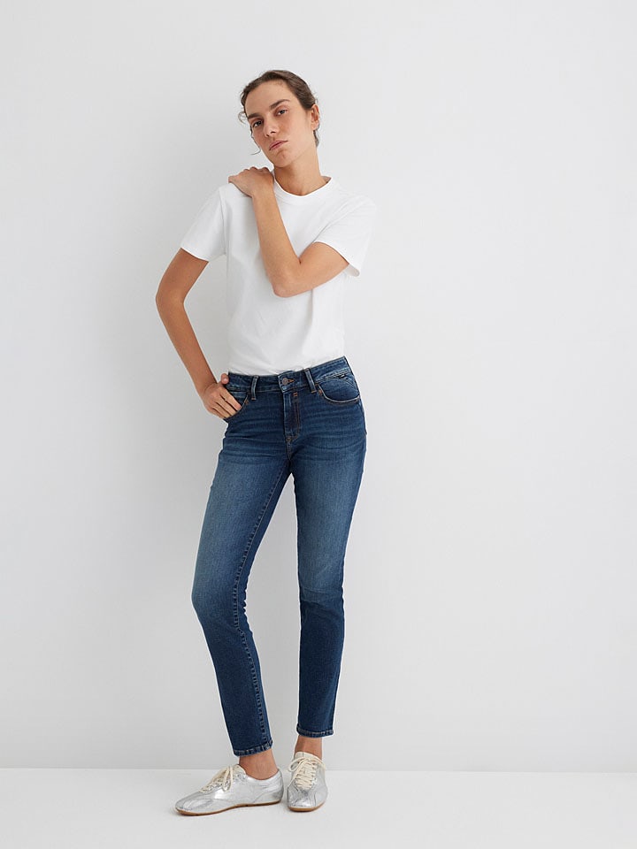 Dżinsy - Skinny fit - w kolorze granatowym