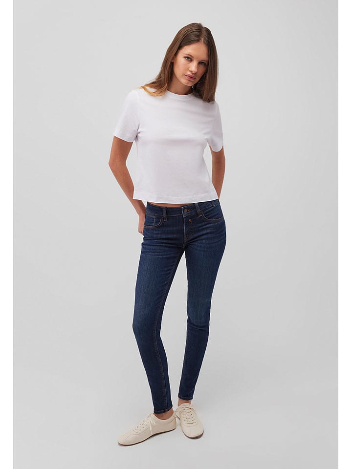 Dżinsy "Adriana" - Skinny fit - w kolorze granatowym