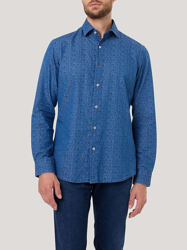 Blouse blauw