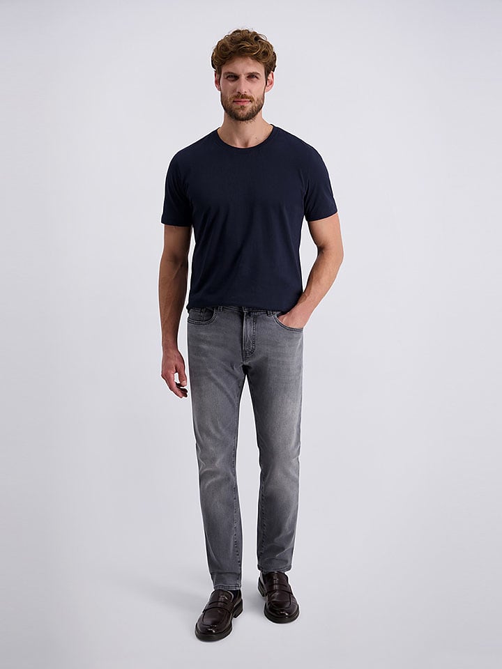 Dżinsy - Slim fit - w kolorze szarym