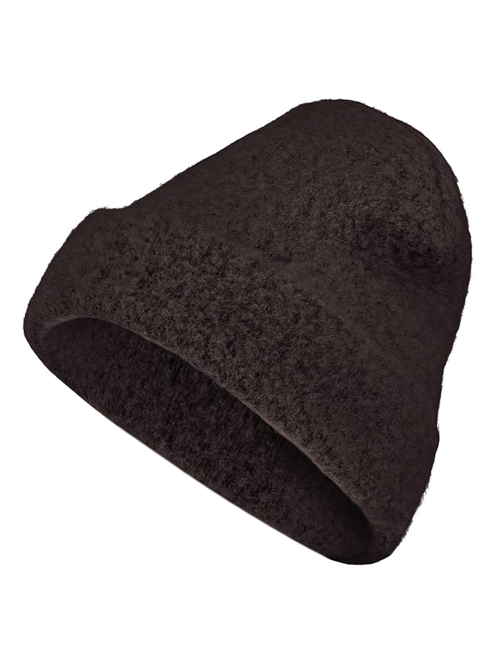 Czapka w kolorze ciemnobrązowym