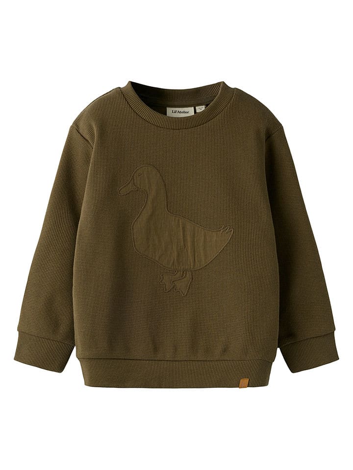 Sweatshirt "Naffel" in Braun