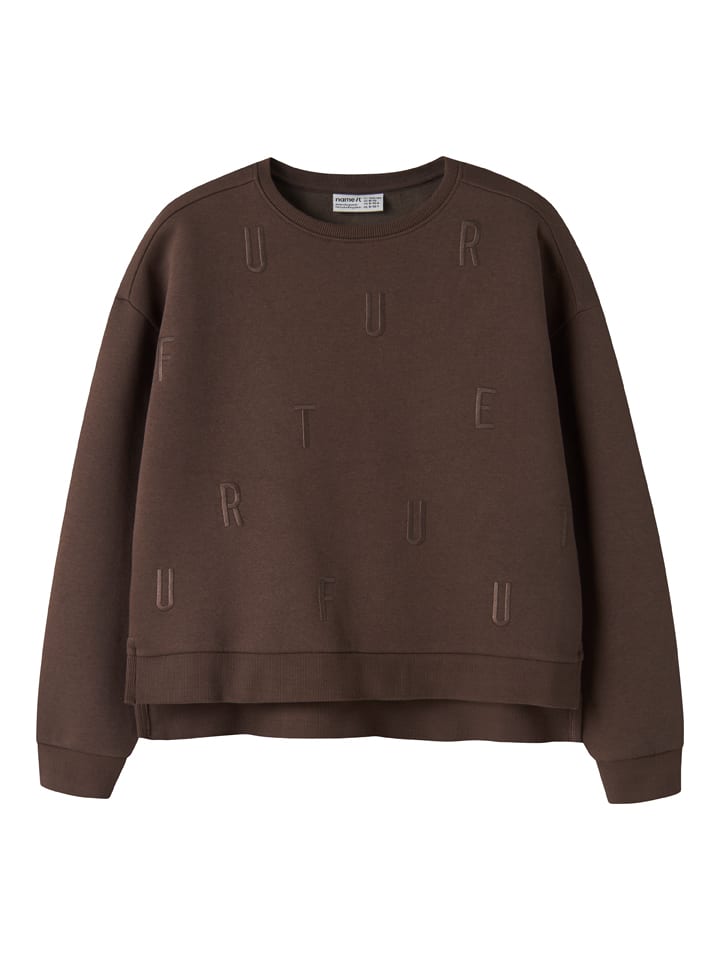 Sweatshirt "Nillina" in Braun