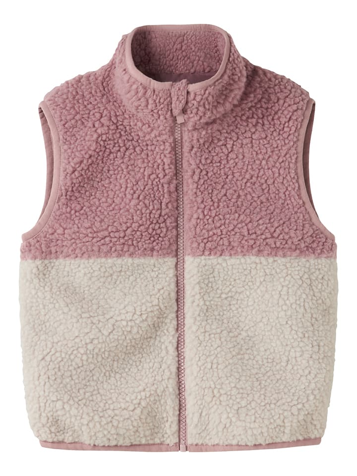 Fleeceweste "Mall" in Rosa/ Creme