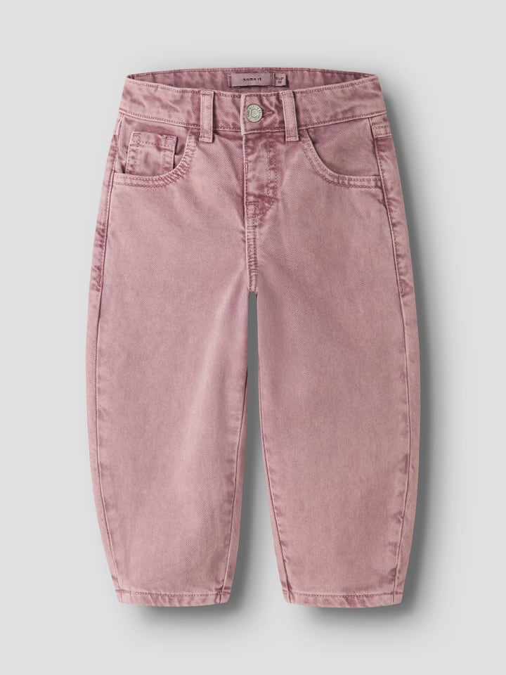 Spijkerbroek - comfort fit - lichtroze
