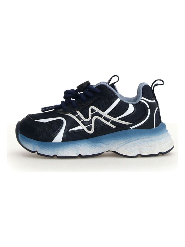 Sneakersy "Wave" w kolorze granatowym