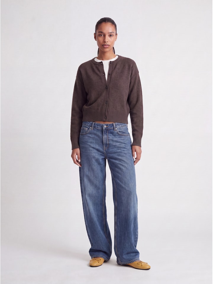 Cardigan "Natalie" in Braun