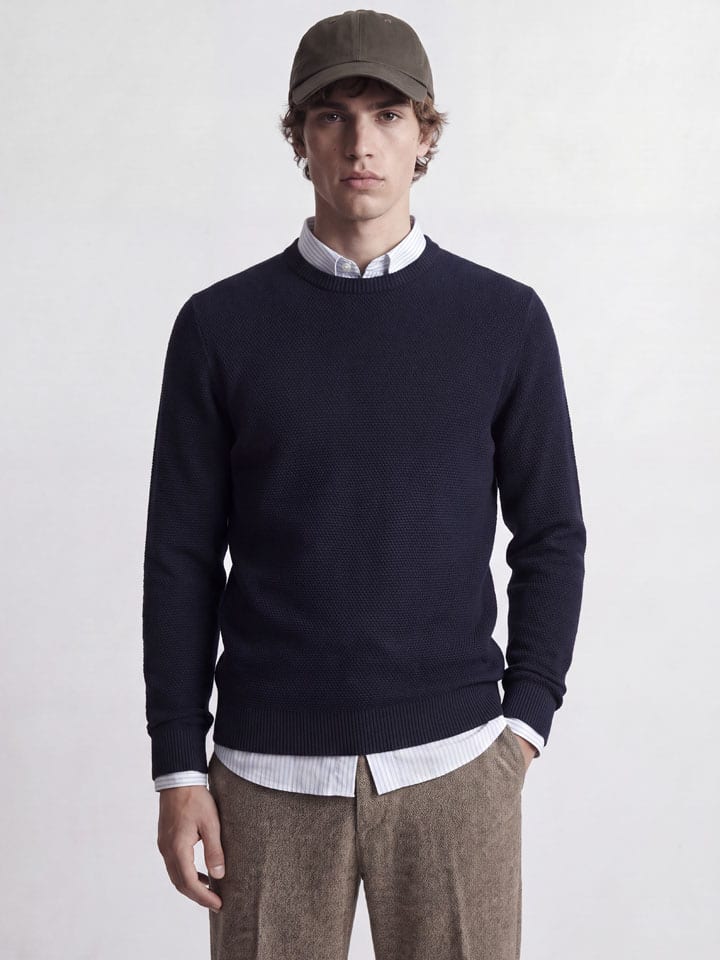 Trui donkerblauw