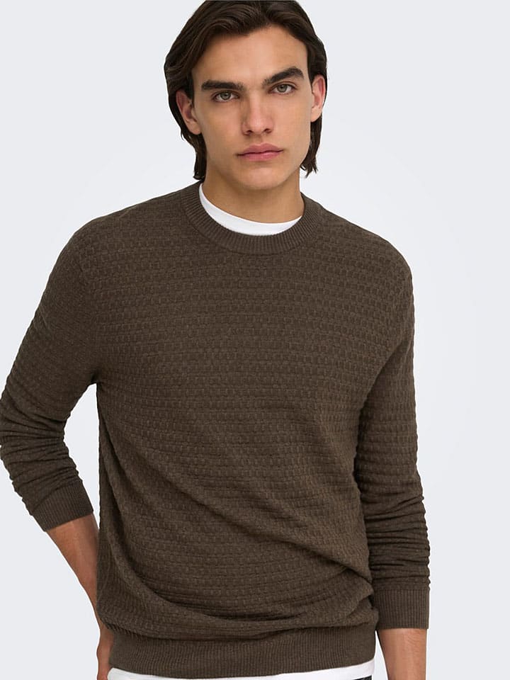 Sweter w kolorze khaki