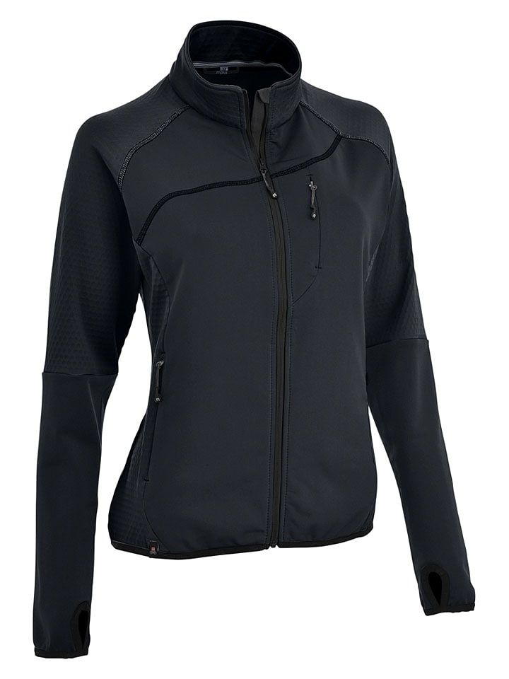 Fleecejacke "Hochegg" in Schwarz