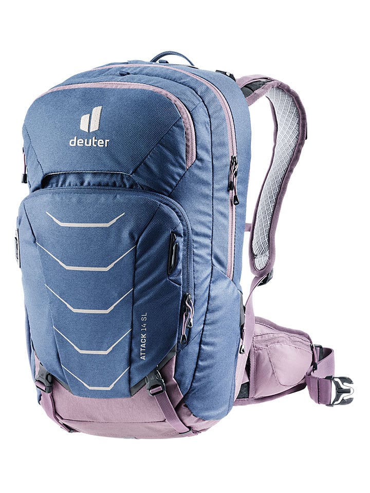 Wanderrucksack "Attack 14" in Dunkelblau - (B)26 x (H)48 x (T)18 cm