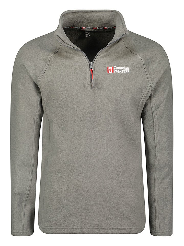 Fleecepullover "Tugeak" in Grau