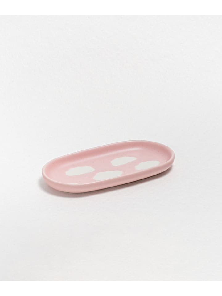 Servierplatte ''Pink Cloud'' in Rosa - (L)17,5 x (B)9,5 cm
