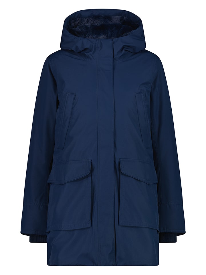 Parka w kolorze granatowym