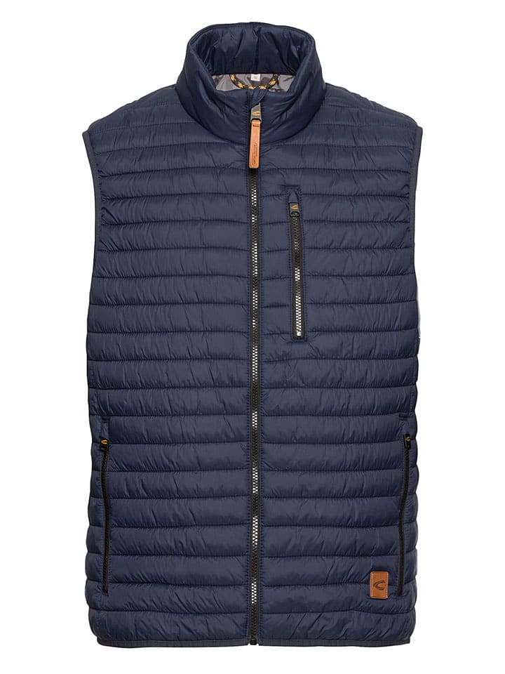 Doorgestikte bodywarmer donkerblauw