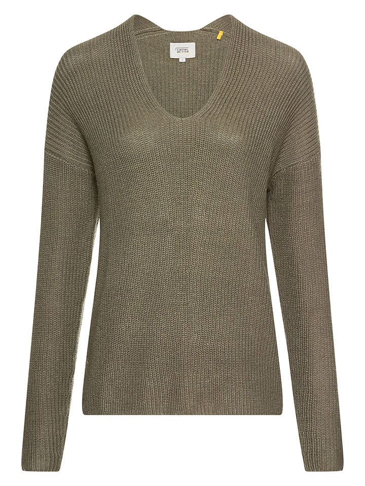 Sweter w kolorze khaki
